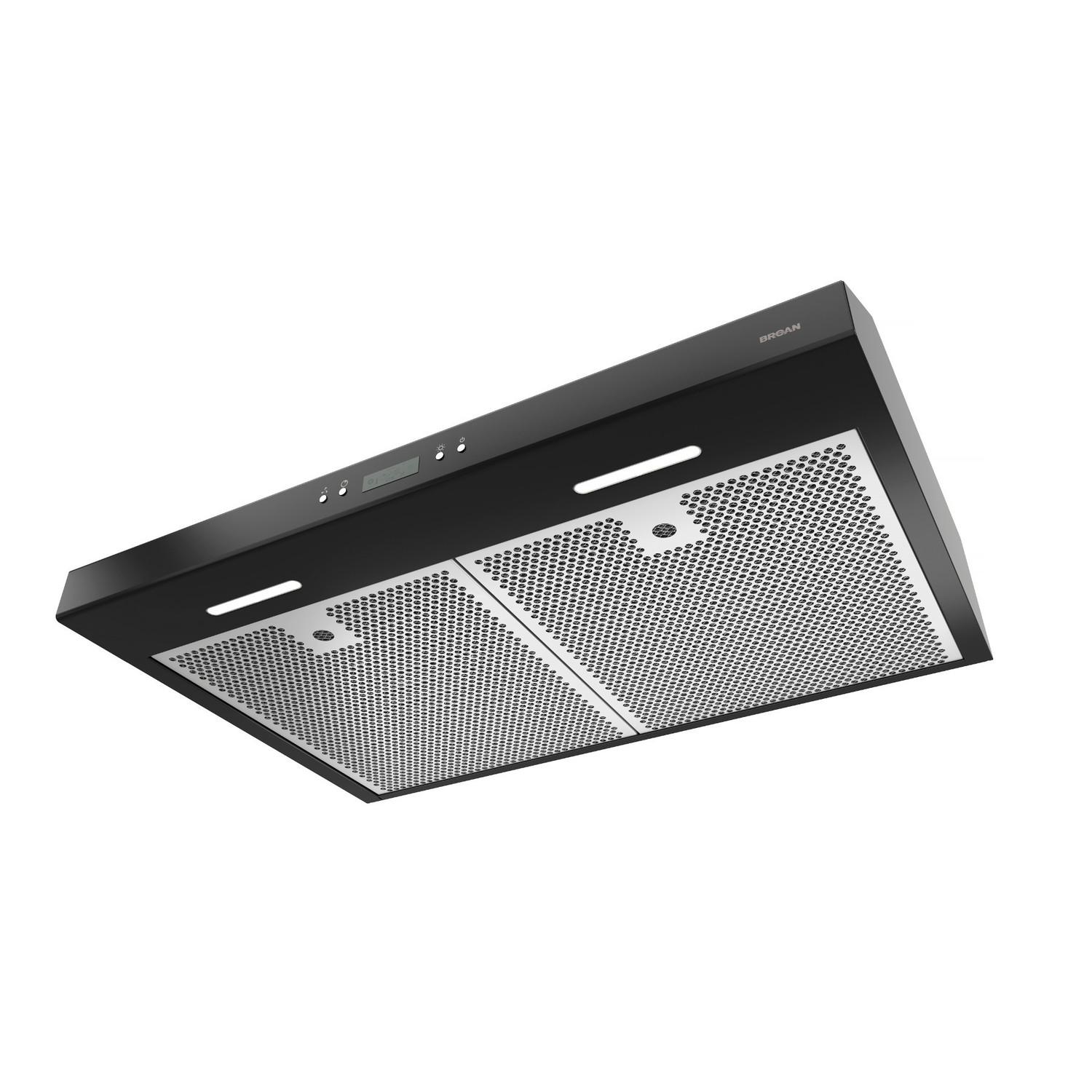 BCDJ130BL Broan® Glacier 30-Inch Convertible Under-Cabinet Range Hood, 450 Max Blower CFM, Black