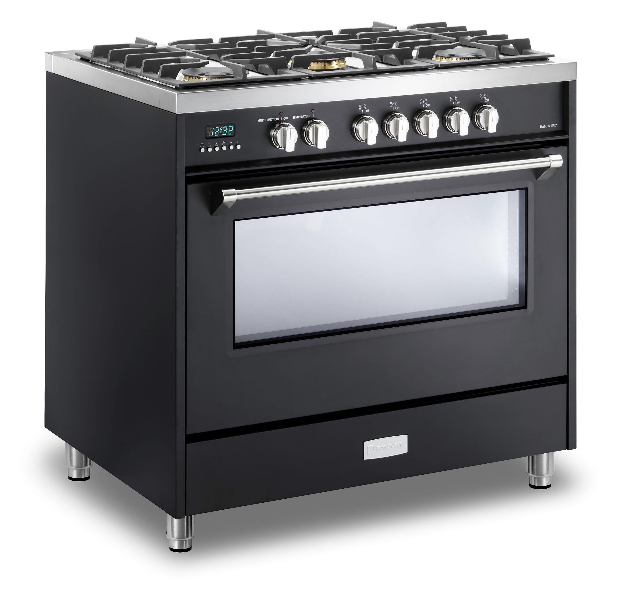 Designer 36" Dual Fuel Single Oven Range - Matte Black