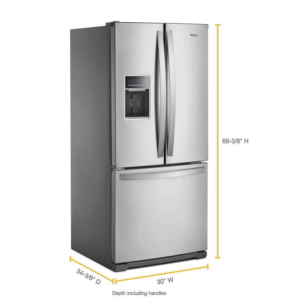 Whirlpool WRF560SEHZ 30-inch Wide French Door Refrigerator - 20 cu. ft.