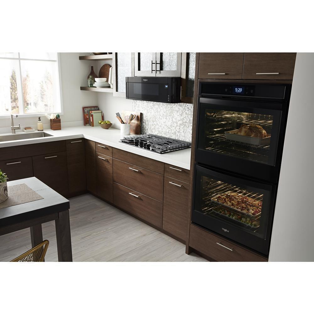Whirlpool WCG55US0HB 30-inch Gas Cooktop with EZ-2-Lift™ Hinged Cast-Iron Grates