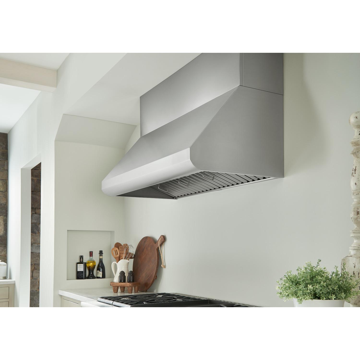 E6048TSS Broan® Elite E60000 48-inch Convertible Canopy Wall-Mount Range Hood w/Heat Sentry™ 1290 Max Blower CFM, Stainless Steel