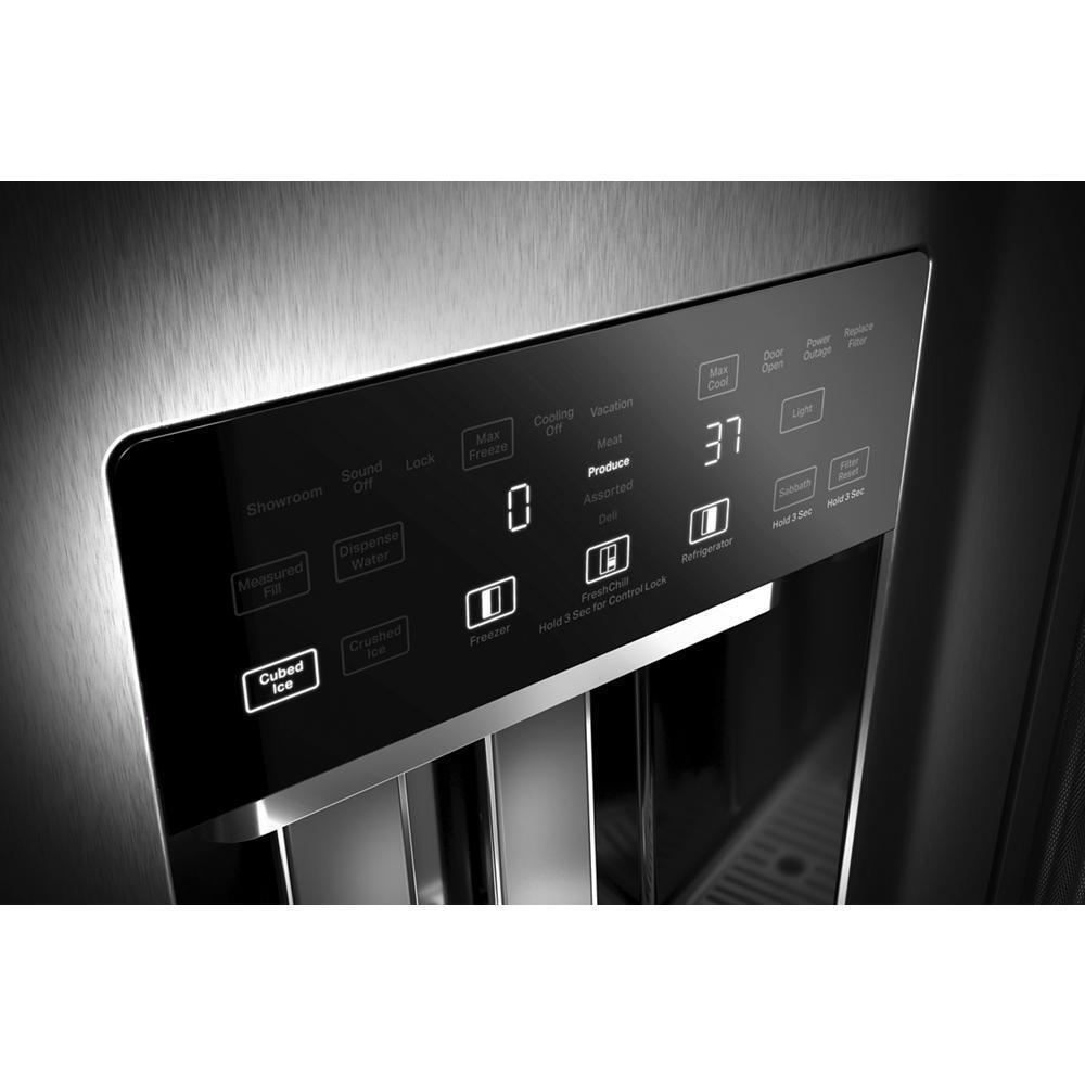 Kitchenaid KBSD702MPS 25.1 Cu. Ft. 42" Built-In Side-by-Side Refrigerator with Ice and Water Dispenser