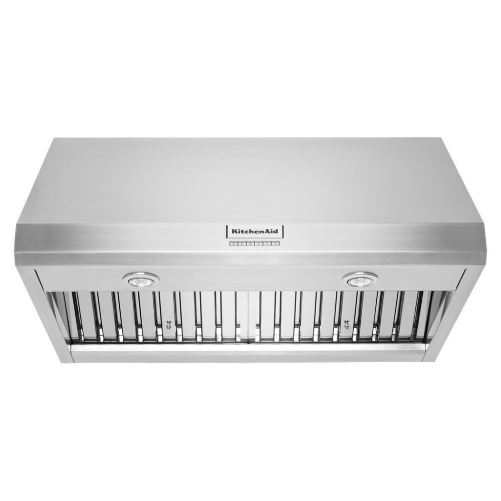 Kitchenaid KVWC906KSS 36" 585 or 1170 CFM Motor Class Commercial-Style Wall-Mount Canopy Range Hood