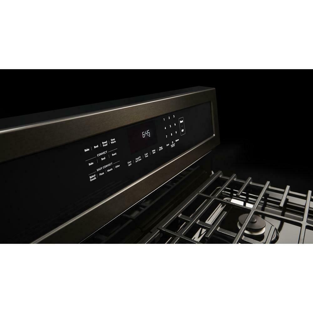 Kitchenaid KFGG500EBS 30-Inch 5-Burner Gas Convection Range