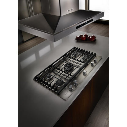 Kitchenaid KCGS556ESS 36" 5-Burner Gas Cooktop