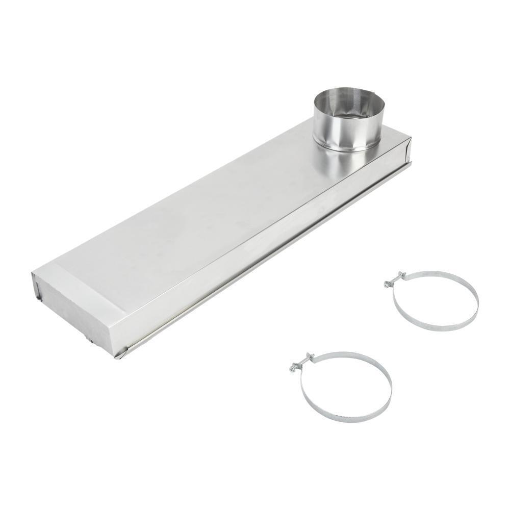 Whirlpool 4396037RP 0"-18" Dryer Telescoping Vent Periscope for 2.5" clearance, with 1 male snap-lock fitting, draw-band collar & 2 clamps.