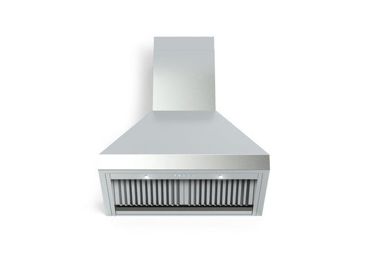 Verona VECHW30GSS 30" Designer Chimney Wall Hood- 600 CFM - 4 Speeds