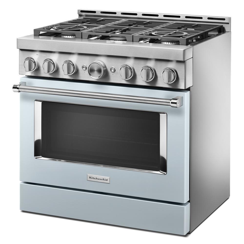 KFGC506JMB KitchenAid® 36'' Smart Commercial-Style Gas Range with 6 Burners