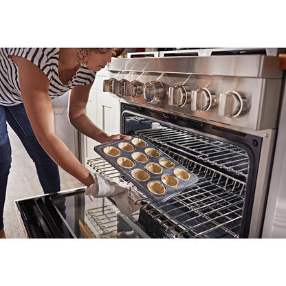 KFDC506JSS KitchenAid® 36'' Smart Commercial-Style Dual Fuel Range with 6 Burners