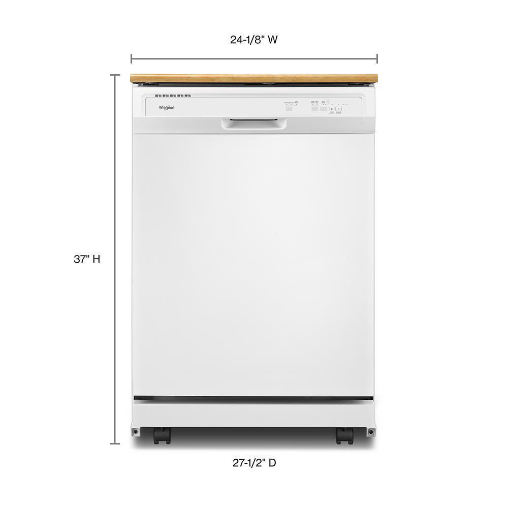 Whirlpool WDP370PAHW Heavy-Duty Dishwasher with 1-Hour Wash Cycle