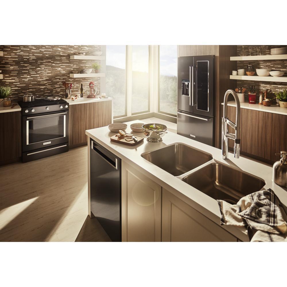 Kitchenaid 30-Inch 5-Burner Gas Slide-In Convection Range