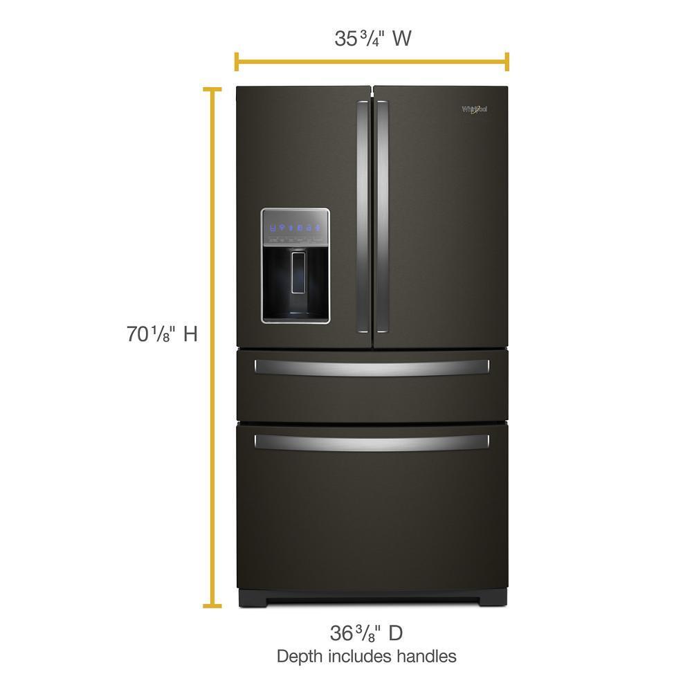 Whirlpool 36-inch Wide 4-Door Refrigerator with Exterior Drawer - 26 cu. ft.