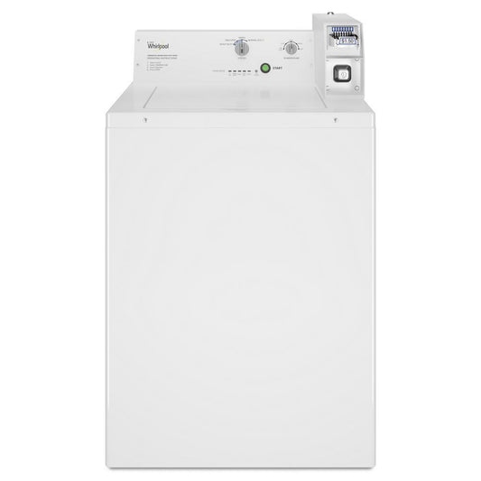 Whirlpool CAE2745FQ Commercial Top-Load Washer, Coin Slide