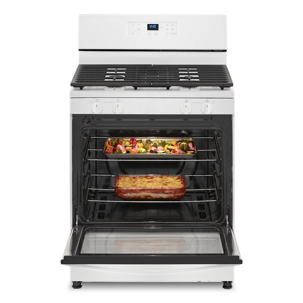 Whirlpool WFG320M0MW 5.1 Cu. Ft. Freestanding Gas Range with Broiler Drawer