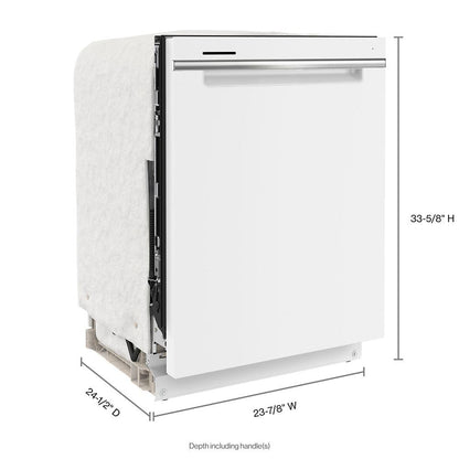 Whirlpool WDTA50SAKW 24 Stainless Steel Dishwasher with AI Intelligent Wash - 47 dBA