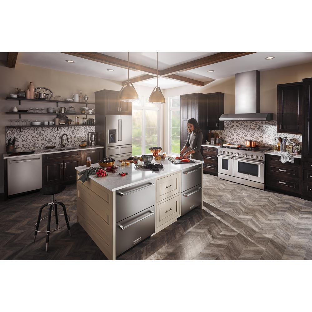 Kitchenaid KUDR204KSB 24" Stainless Steel Undercounter Double-Drawer Refrigerator