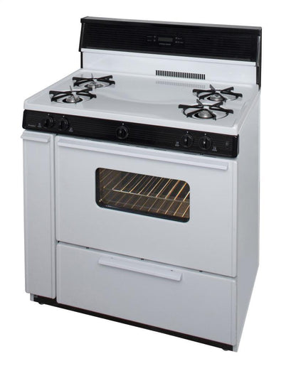 Premier SLK240WP0 36 in. Freestanding Gas Range in White