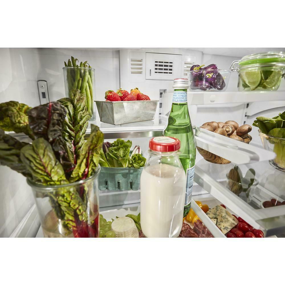 26.8 cu. ft. 36-Inch Width Standard Depth French Door Refrigerator with Exterior Ice and Water and PrintShield™ Finish