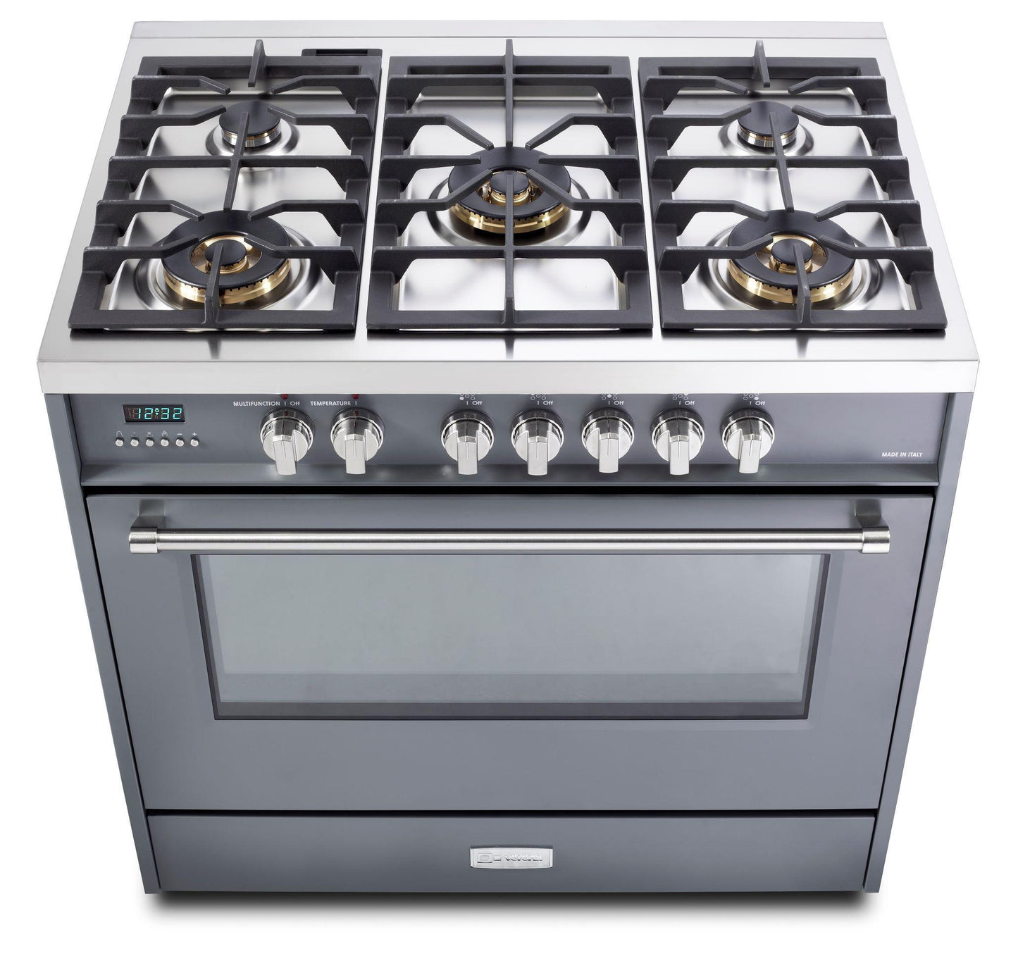 Verona VDFSGE365SG Designer 36" Dual Fuel Single Oven Range - Slate Gray
