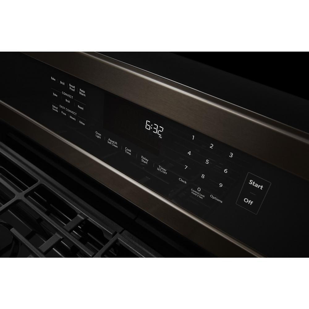 Kitchenaid KFGG500EBS 30-Inch 5-Burner Gas Convection Range