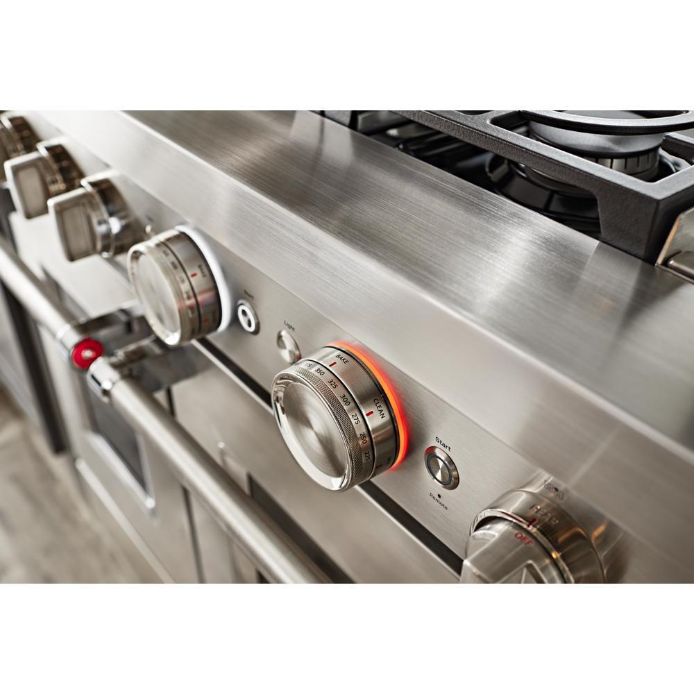 KFDC558JSS KitchenAid® 48'' Smart Commercial-Style Dual Fuel Range with Griddle