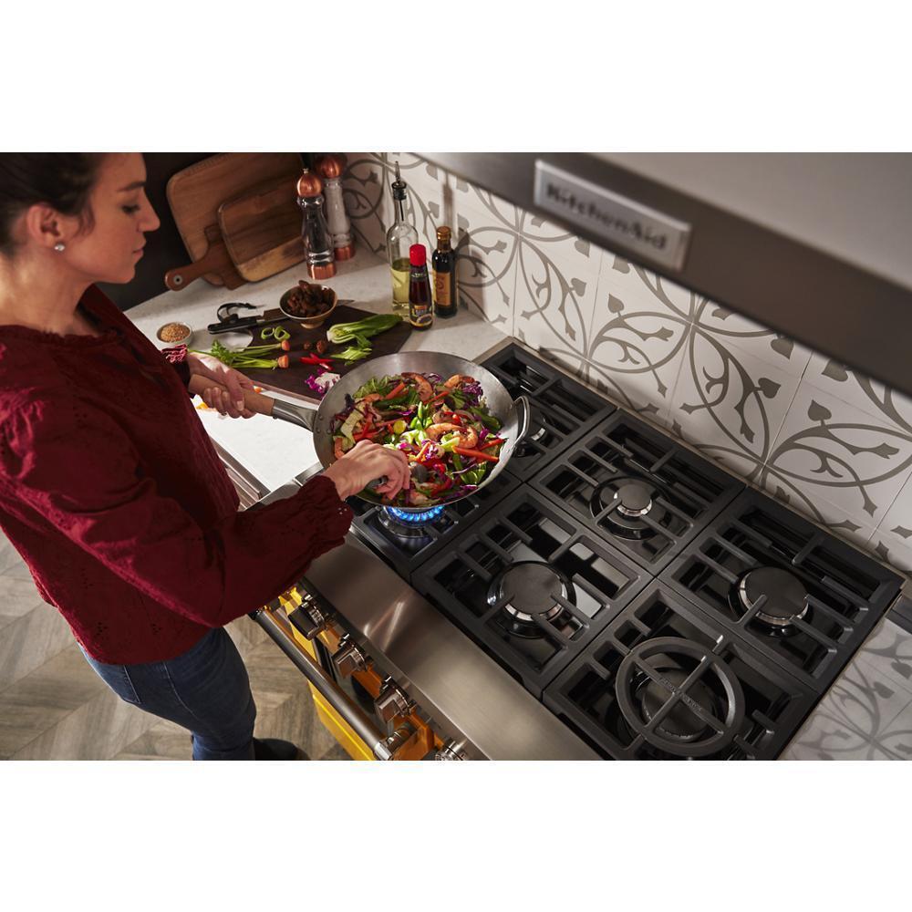 KFDC558JYP KitchenAid® 48'' Smart Commercial-Style Dual Fuel Range with Griddle