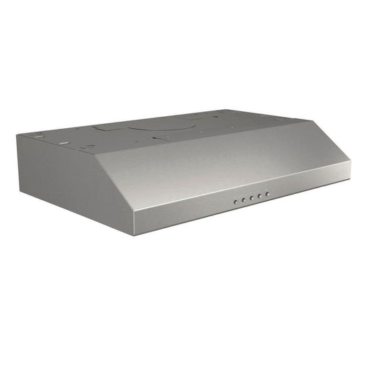BCSQ130SS Broan® Glacier 30-Inch Convertible Under-Cabinet Range Hood, 375 Max Blower CFM, Stainless Steel