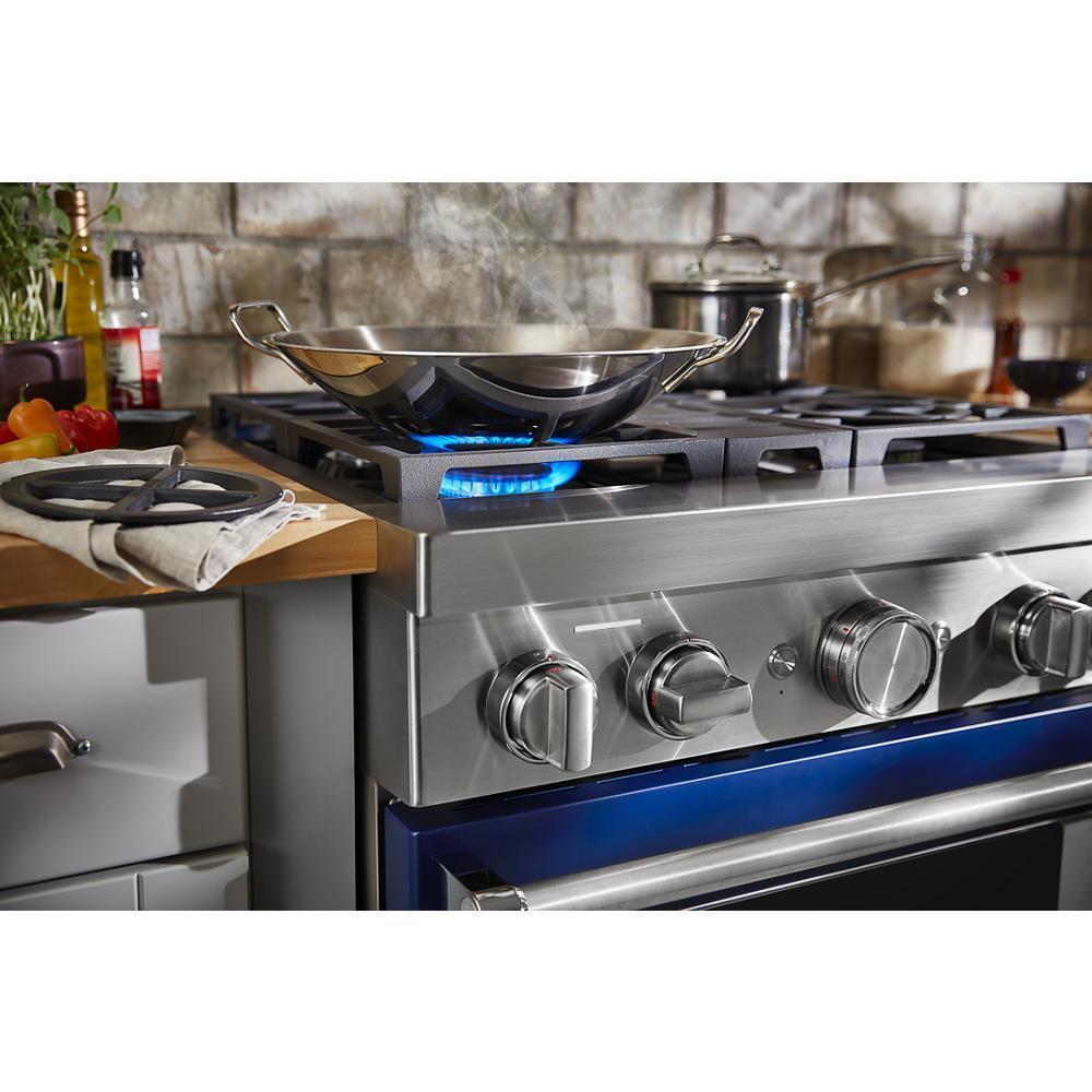 KFDC500JIB KitchenAid® 30'' Smart Commercial-Style Dual Fuel Range with 4 Burners