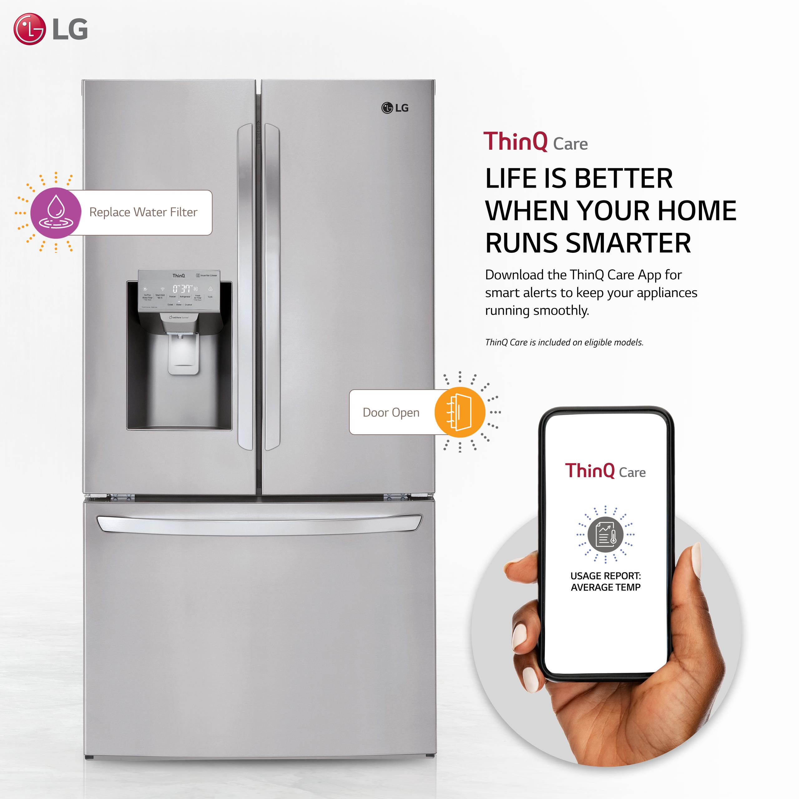 Lg 26 cu. ft. Smart wi-fi Enabled French Door Refrigerator