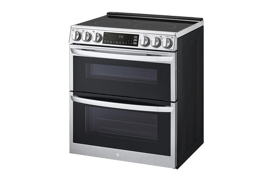 Lg LTEL7337F 7.3 cu. ft. Smart Electric Double Oven Slide-in Range with InstaView®, ProBake® Convection, Air Fry, and Air Sous Vide