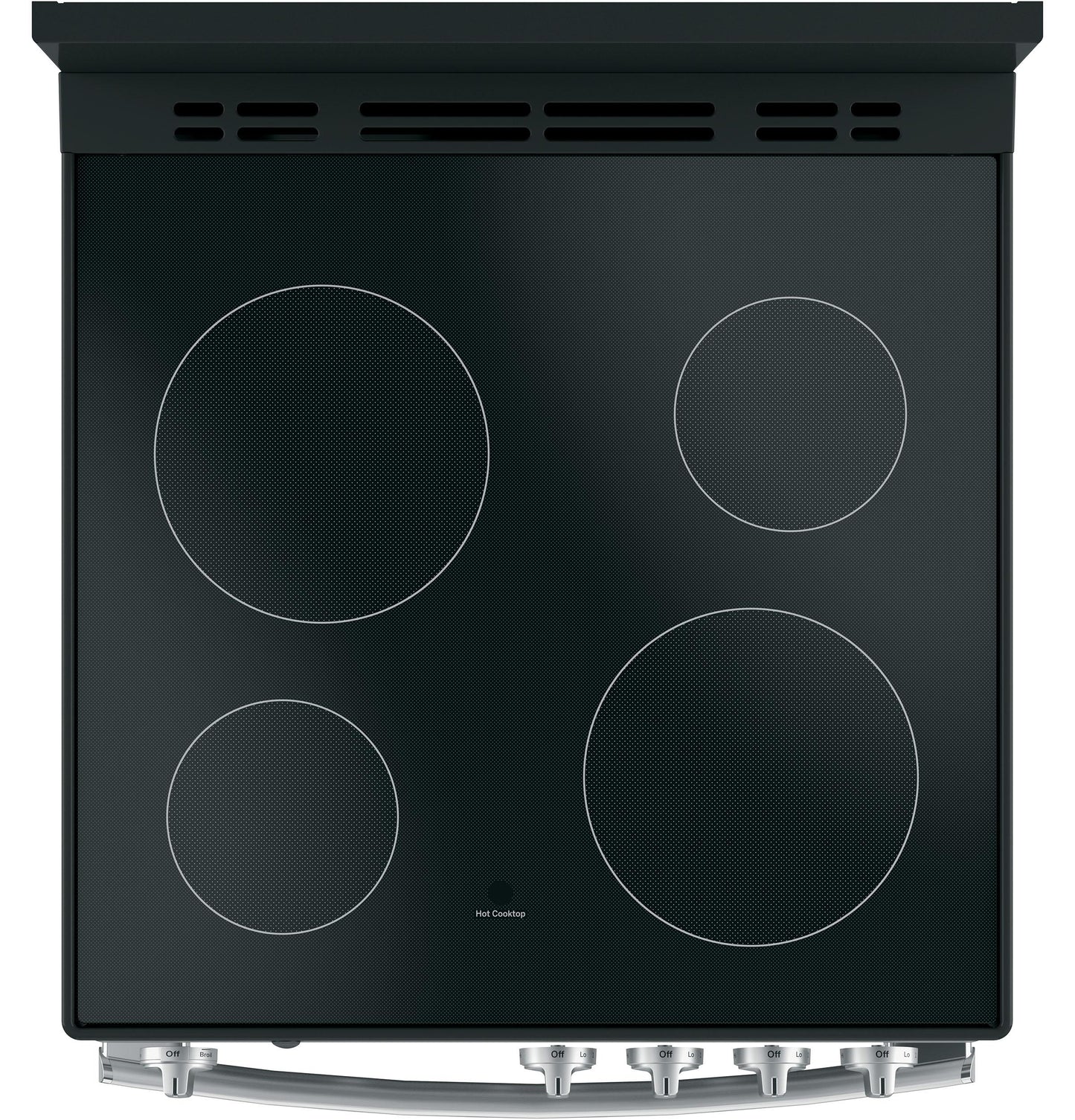 JAS640RMSS GE® ENERGY STAR® 24" Free-Standing/Slide-in Front Control Range with Steam Clean and Large Window
