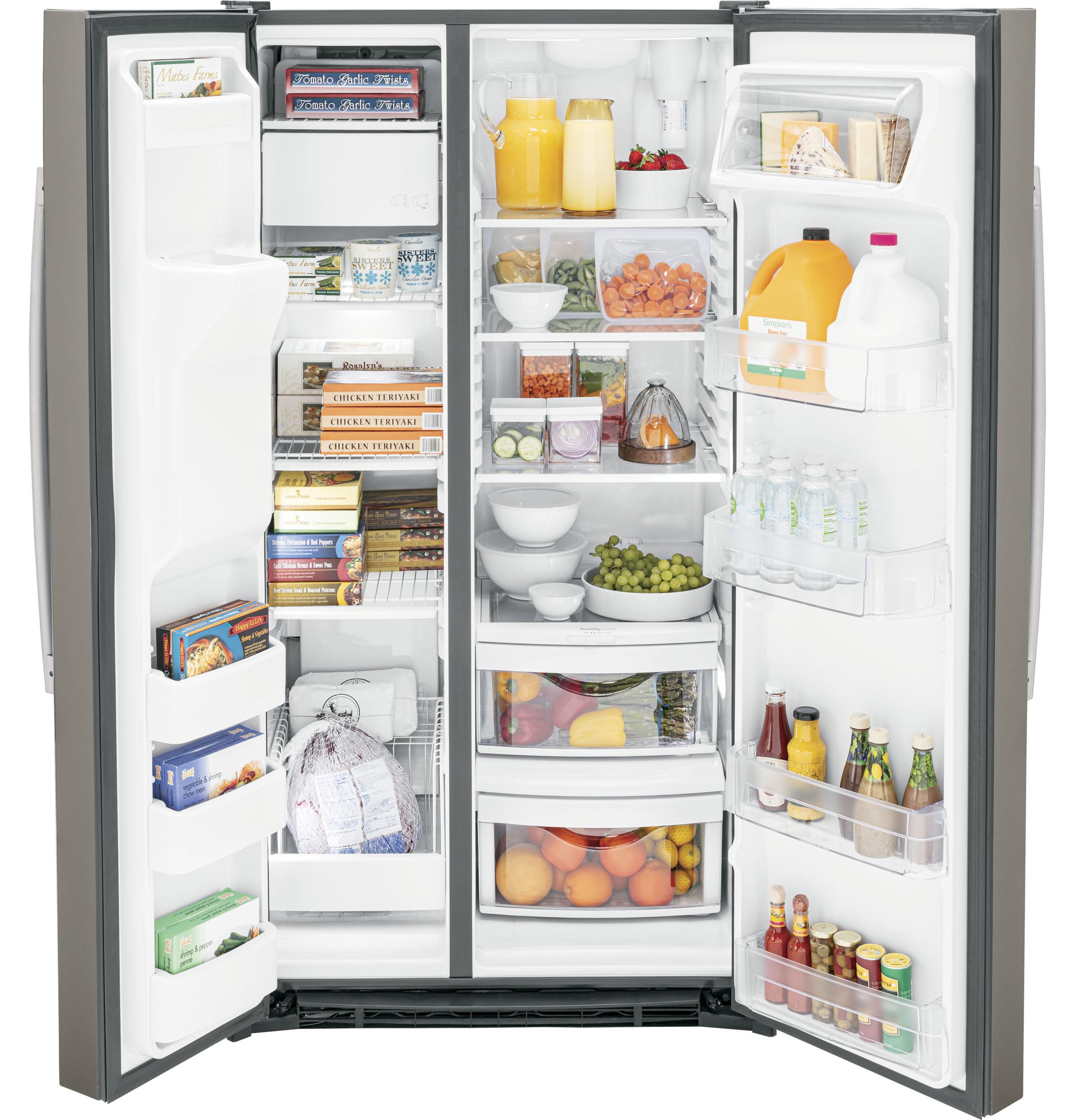 GE® 25.3 Cu. Ft. Side-By-Side Refrigerator