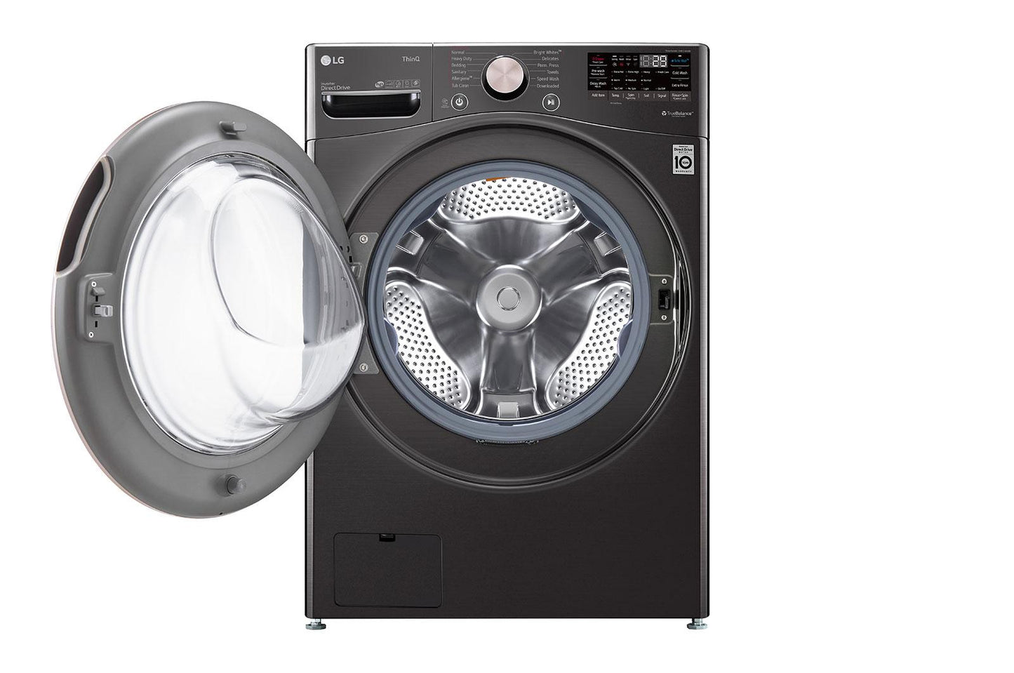 Lg WM4000HBA 4.5 cu. ft. Ultra Large Capacity Front Load Washer - Black Steel