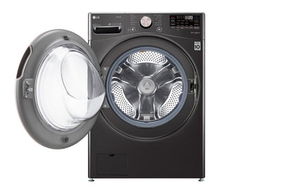 Lg WM4000HBA 4.5 cu. ft. Ultra Large Capacity Front Load Washer - Black Steel