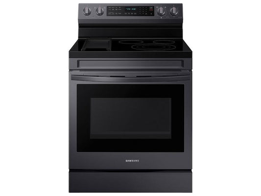 Samsung NE63A6711SG 6.3 cu. ft. Smart Freestanding Electric Range with No-Preheat Air Fry, Convection+ & Griddle in Black Stainless Steel