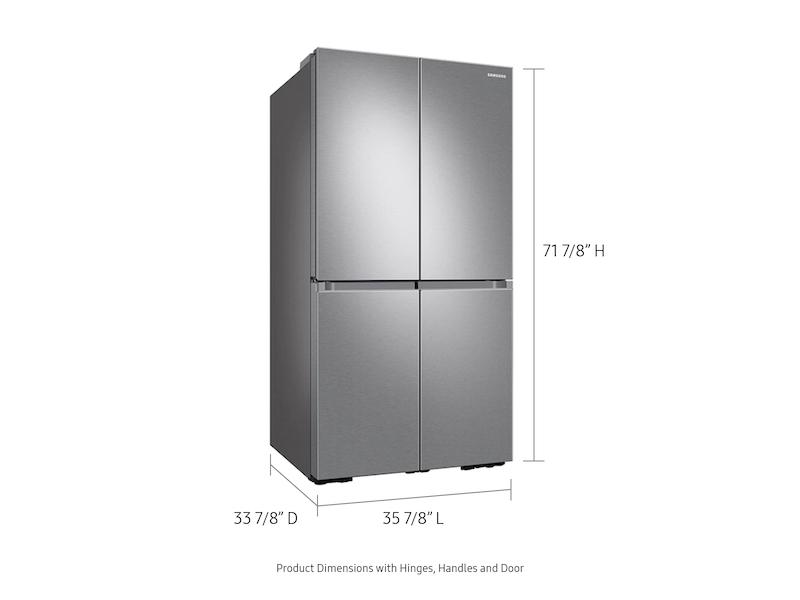 29 cu. ft. Smart 4-Door Flex™ Refrigerator with Beverage Center and Dual Ice Maker in Stainless Steel