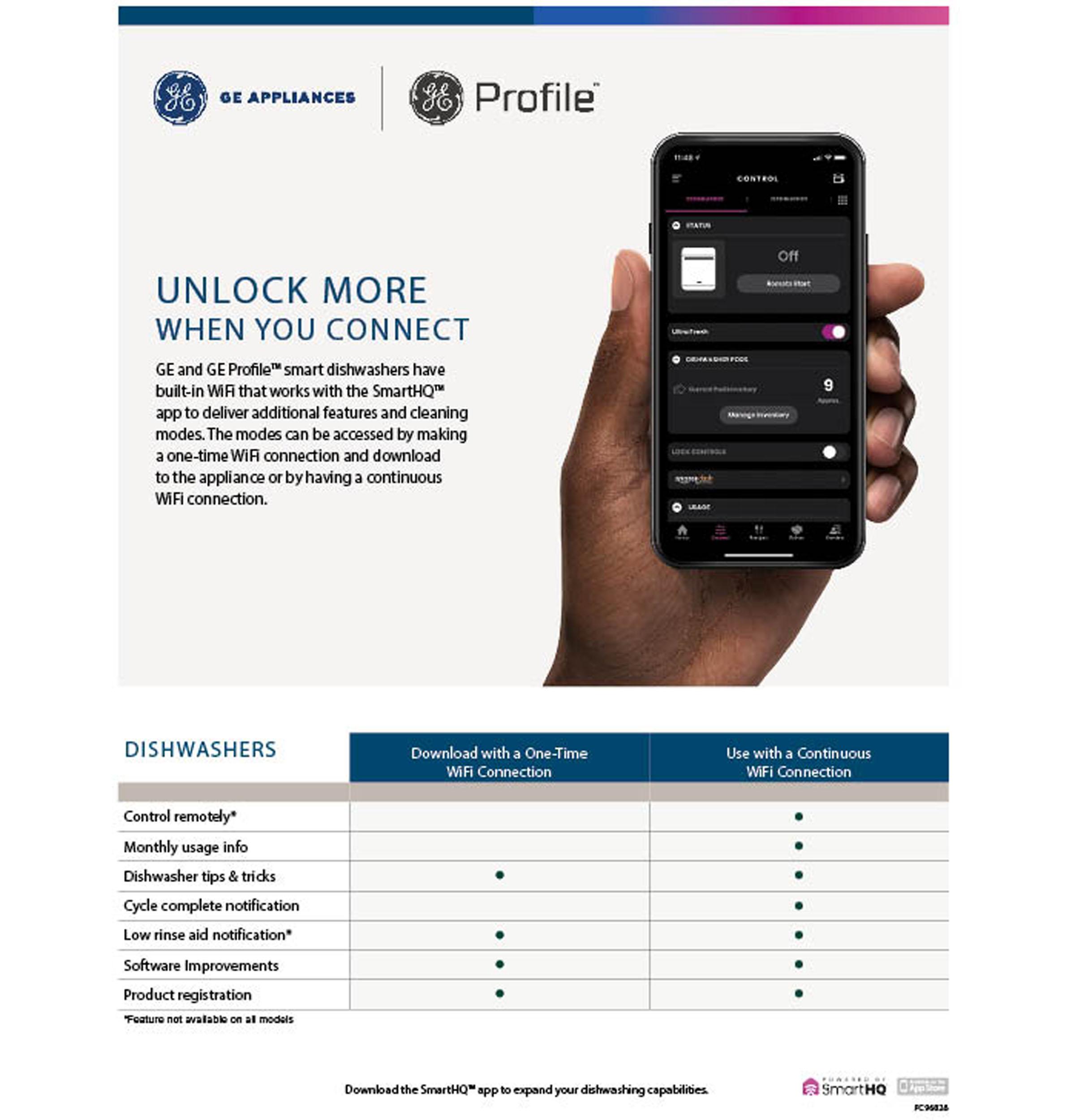 GE Profile™ ENERGY STAR® Fingerprint Resistant Top Control with Stainless Steel Interior Dishwasher with Sanitize Cycle