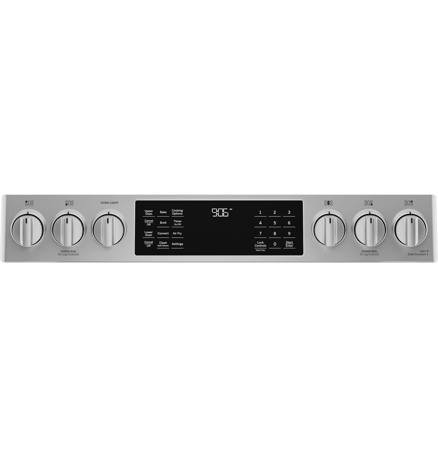 PGS960YPFS GE Profile™ 30" Smart Slide-In Front-Control Gas Double Oven Convection Fingerprint Resistant Range