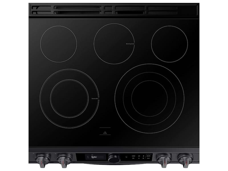 Samsung NE63T8711SG 6.3 cu ft. Smart Slide-in Electric Range with Smart Dial & Air Fry in Black Stainless Steel