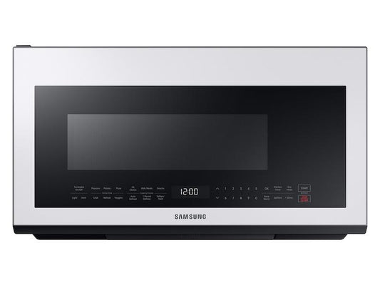 Samsung Bespoke Over-the-Range Microwave 2.1 cu. ft. with Sensor Cooking in White Glass