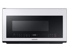 Samsung ME21B706B12 Bespoke Over-the-Range Microwave 2.1 cu. ft. with Sensor Cooking in White Glass
