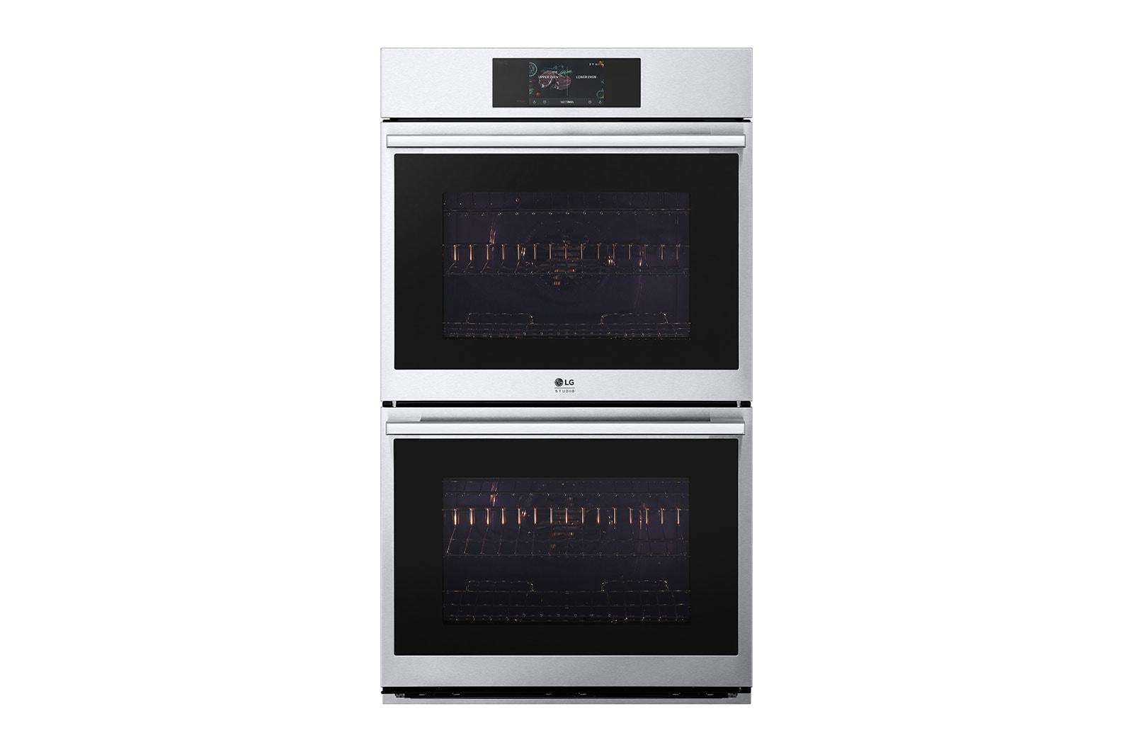 LG STUDIO 9.4 cu. ft. Smart InstaView® Electric Double Built-In Wall Oven with Air Fry & Steam Sous Vide
