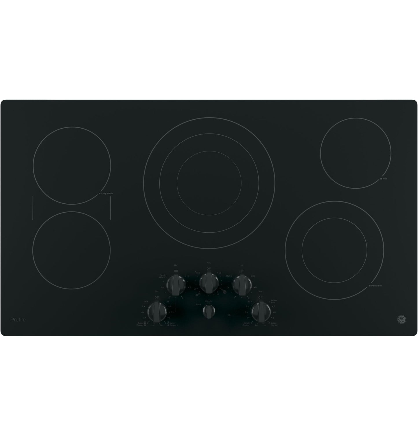 GE Profile™ 36" Built-In Knob Control Cooktop
