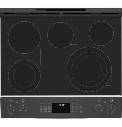 PSS93YPFS GE Profile™ 30" Smart Slide-In Electric Convection Fingerprint Resistant Range with No Preheat Air Fry