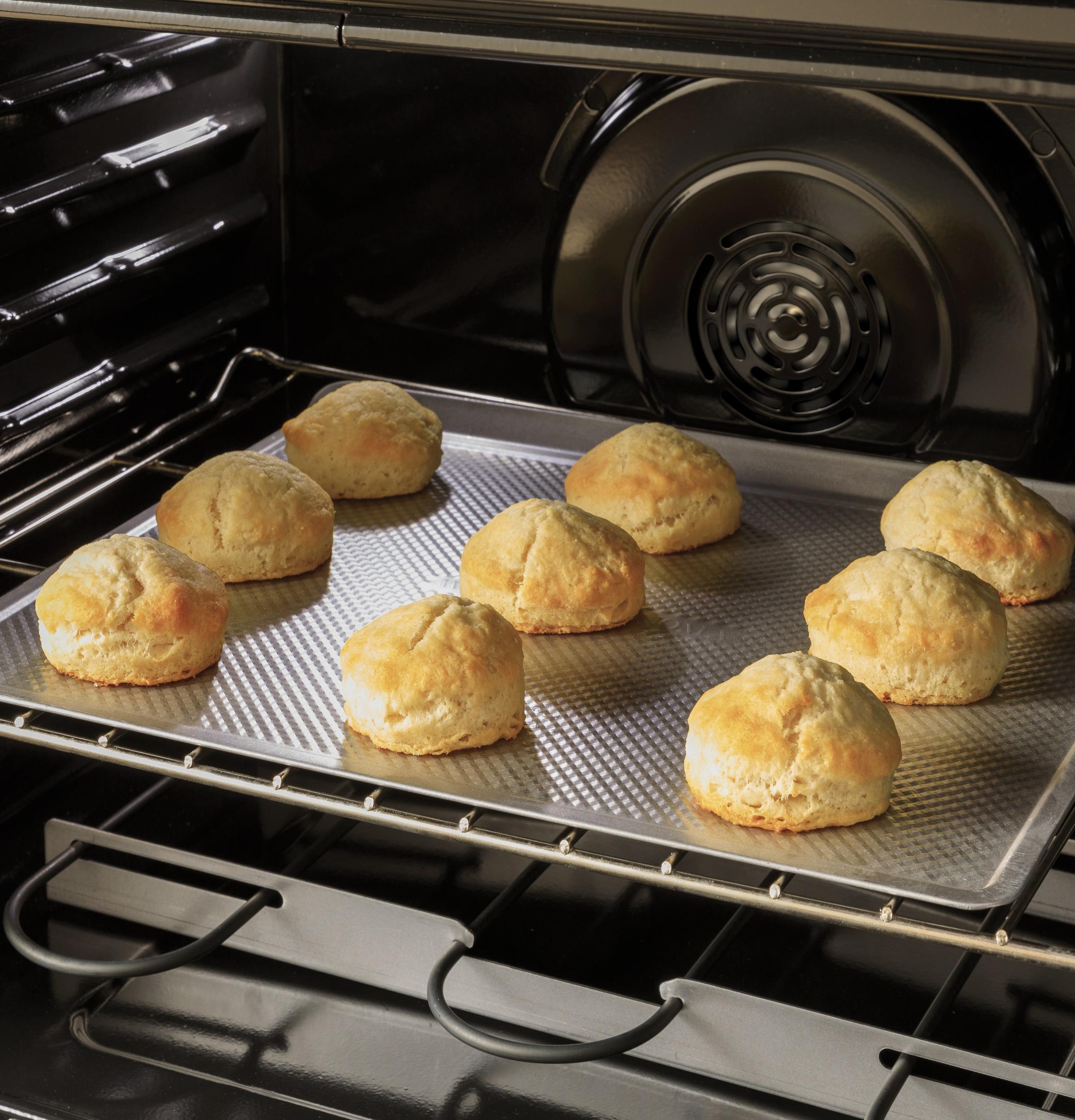 GE® 30" Free-Standing Electric Double Oven Convection Range