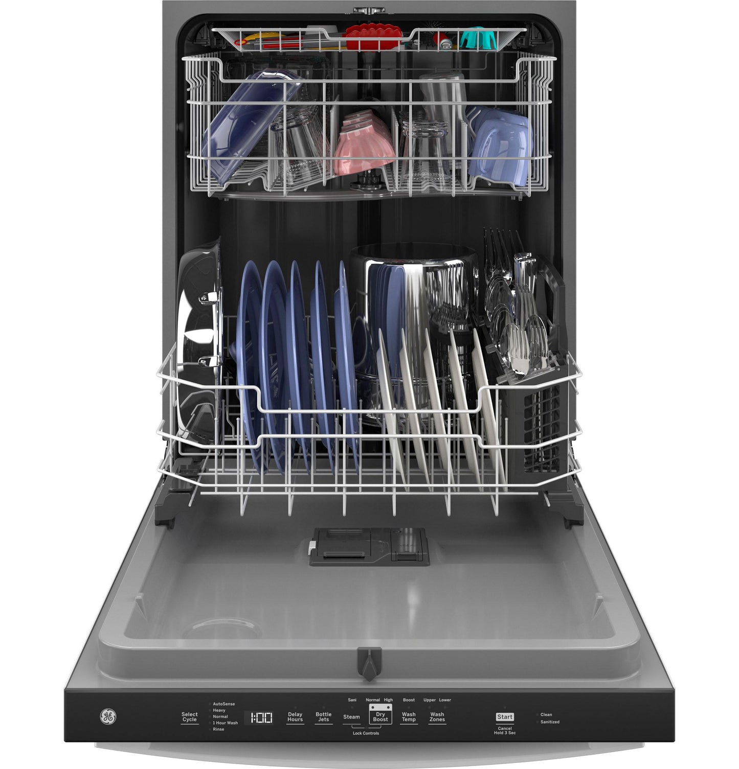 GDT630PGRWW GE® ENERGY STAR® Top Control with Plastic Interior Dishwasher with Sanitize Cycle & Dry Boost