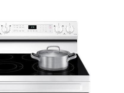 6.3 cu. ft. Smart Freestanding Electric Range with No-Preheat Air Fry & Convection in White