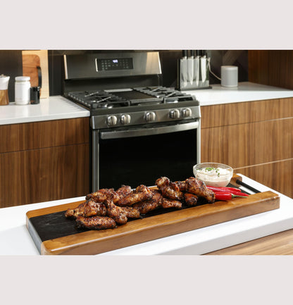 PGB935YPFS GE Profile™ Smart 30" Free-Standing Self Clean Gas Fingerprint Resistant Range with No Preheat Air Fry