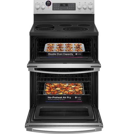 PB965YPFS GE Profile™ 30" Smart Free-Standing Electric Double Oven Convection Range with No Preheat Air Fry