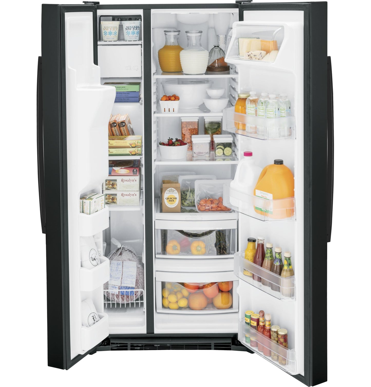 GSE23GGPBB GE® ENERGY STAR® 23.0 Cu. Ft. Side-By-Side Refrigerator